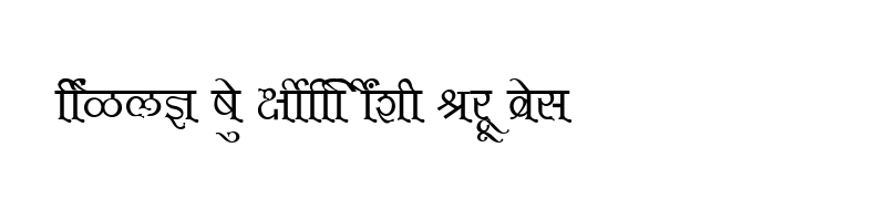 font preview of SHREE DEV 0748 Regular
