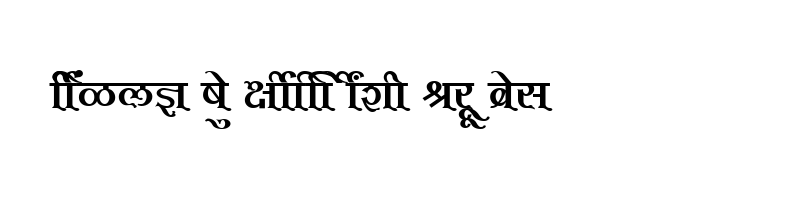 font preview of SHREE DEV 0749 Regular
