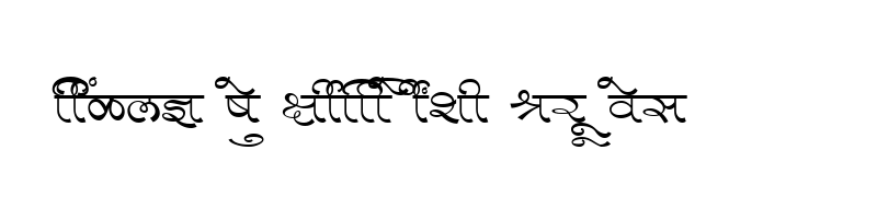 font preview of SHREE DEV 0989 Regular