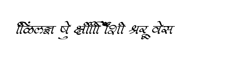 font preview of SHREE DEV 0991 Regular