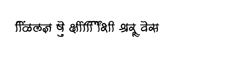 font preview of SHREE DEV 1001 Regular