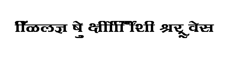 font preview of SHREE DEV 1009 Regular