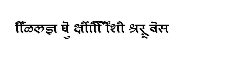font preview of SHREE DEV 1080 Regular