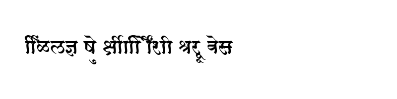font preview of SHREE DEV 2307 Regular