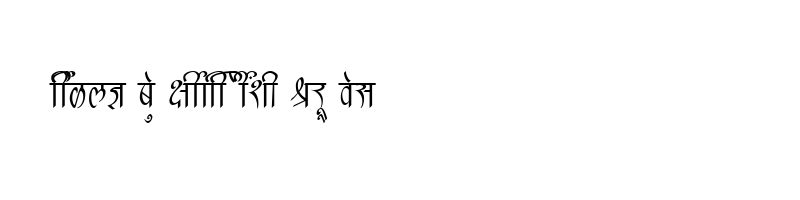 font preview of SHREE DEV 2410 Regular