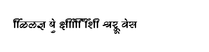 font preview of SHREE DEV 2416 Regular