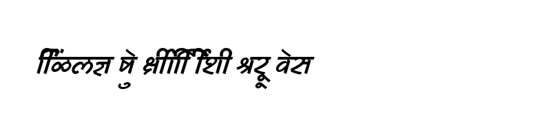 font preview of SHREE DEV 2484 Regular