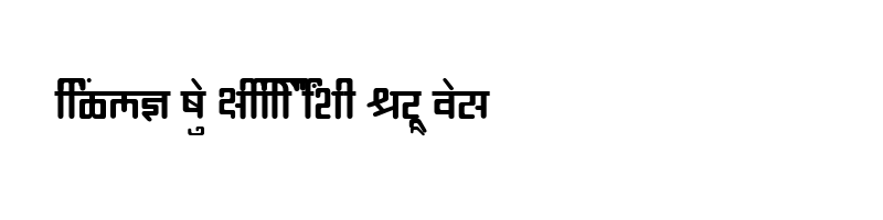 font preview of SHREE DEV 3529 Regular