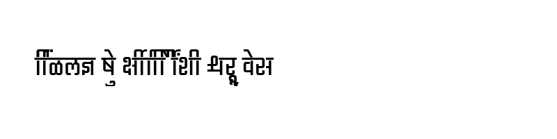 font preview of SHREE DEV 3551 Regular