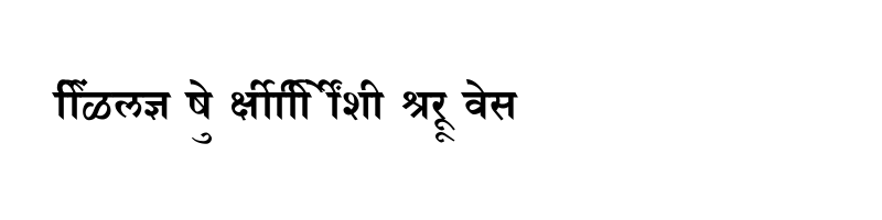 font preview of SHREE DEV7 0707 Regular