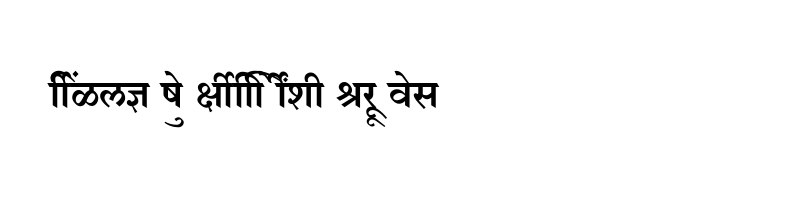 font preview of SHREE DEV7 0709 Regular