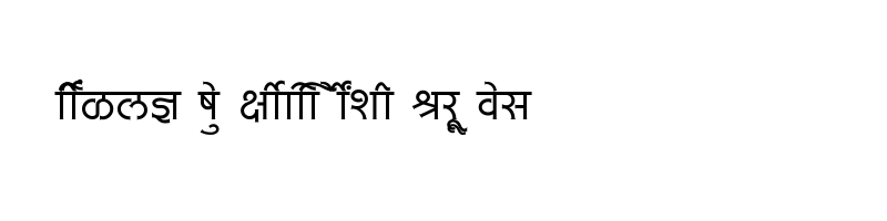font preview of SHREE DEV7 0733 Regular