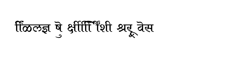 font preview of SHREE DEV7 0994 Regular