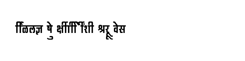 font preview of SHREE DEV7 0999 Regular