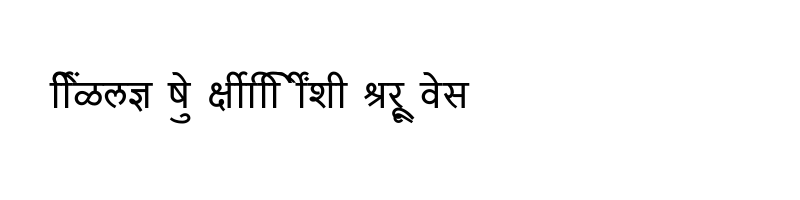 font preview of SHREE DEV7 1096 Regular