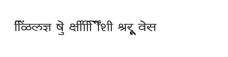font preview of SHREE DEV7 2322 Regular