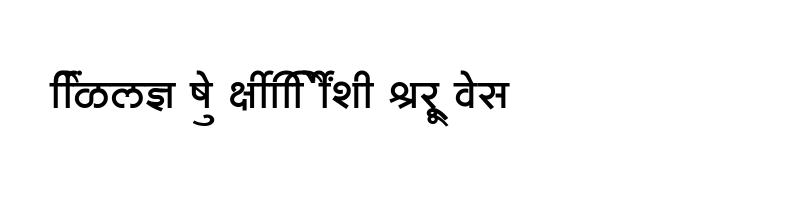 font preview of SHREE DEV7 3595 Regular