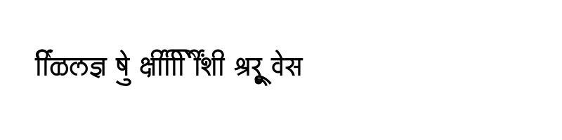 font preview of SHREE DEV7 4503 Regular