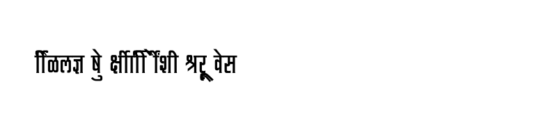 font preview of SHREE DEV7 4535 Regular