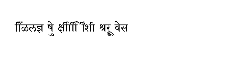 font preview of SHREE DEV7 4591 Regular