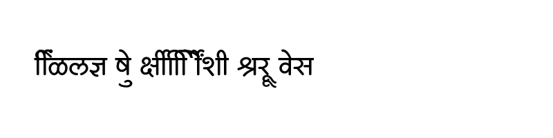 font preview of SHREE DEV7 4597 Regular