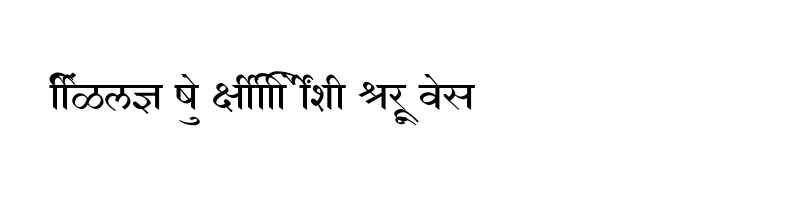 font preview of SHREE DEV7 4615 Regular