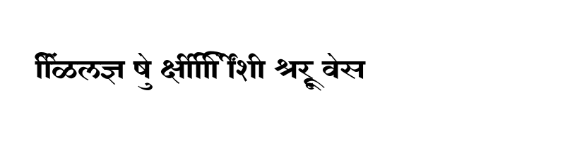 font preview of SHREE DEV7 4616 Regular