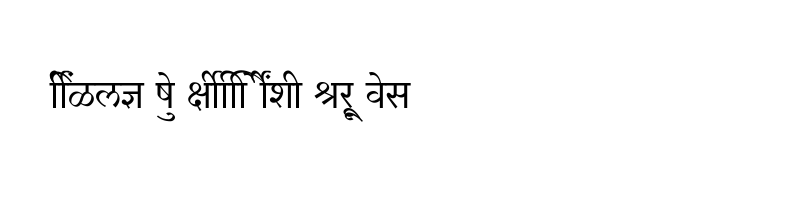 font preview of SHREE DEV7 4617 Regular