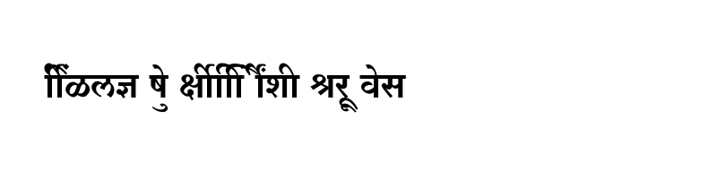 font preview of SHREE DEV7 4618 Regular
