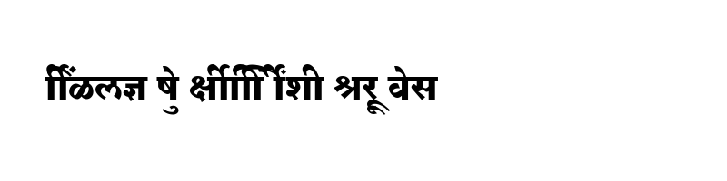 font preview of SHREE DEV7 4619 Regular
