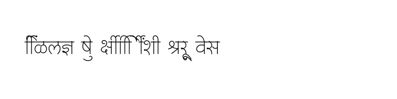 font preview of SHREE DEV7 4696 Regular