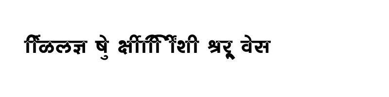 font preview of SHREE DEV7 4932 Regular