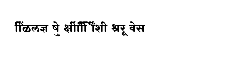 font preview of SHREE DEV7 4933 Regular