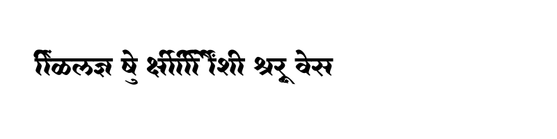font preview of SHREE DEV7 4981 Regular