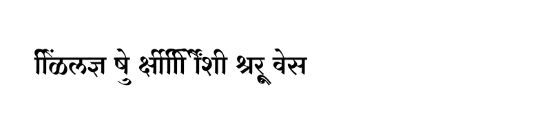 font preview of SHREE DEV7 5007 Regular