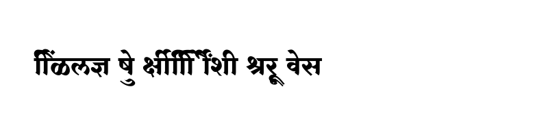 font preview of SHREE DEV7 5008 Regular