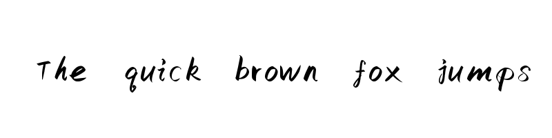 font preview of Slidexiaxing Regular