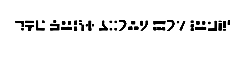 font preview of StandardGalacticAlphabet Regular