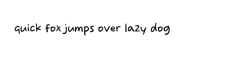 font preview of Sugar Handy