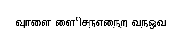 font preview of SunTommy y Tamil Normal