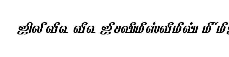 font preview of TAM Appar BoldItalic