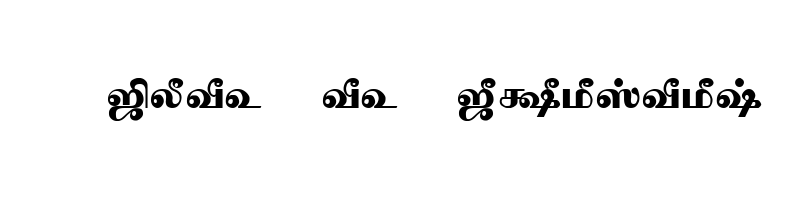 font preview of Tam Shakti 11 Normal