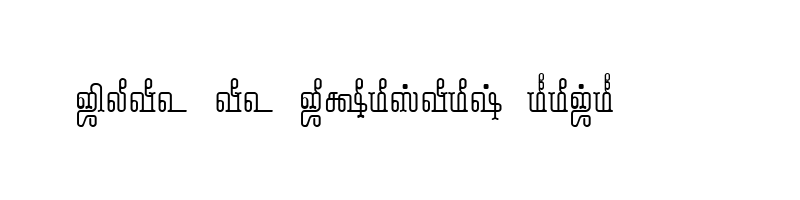 font preview of Tam Shakti 35 Normal