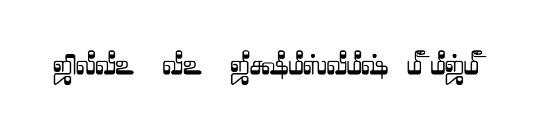 font preview of Tam Shakti 4 Normal