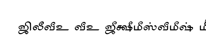 font preview of TAM Tamil001 Normal