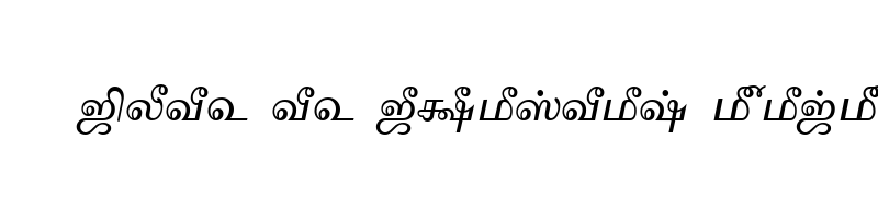 font preview of TAM Tamil004 Normal
