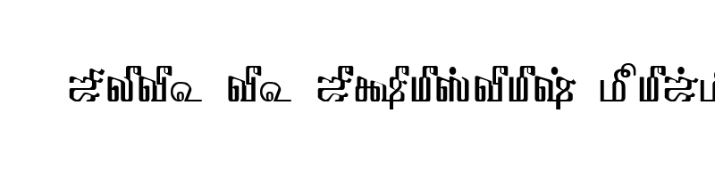font preview of TAM Tamil006 Normal