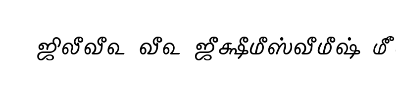 font preview of TAM Tamil013 Normal