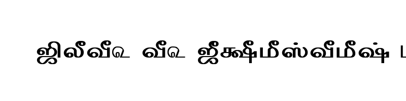 font preview of TAM Tamil030 Normal