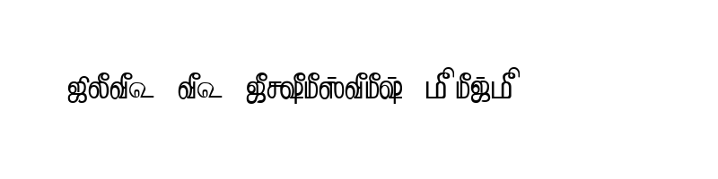 font preview of TAM Tamil078 Normal
